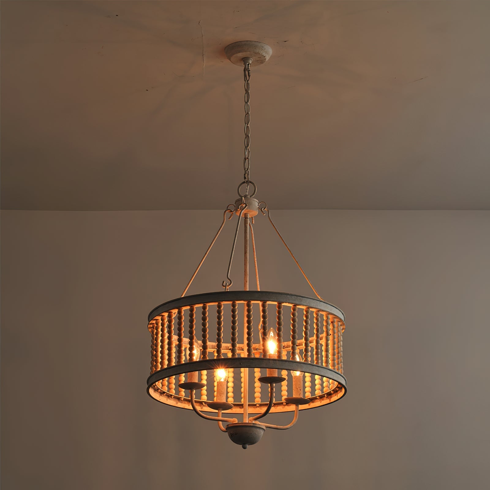 Ivsileth Premium Beaded Wooden Chandelier - Letslighting