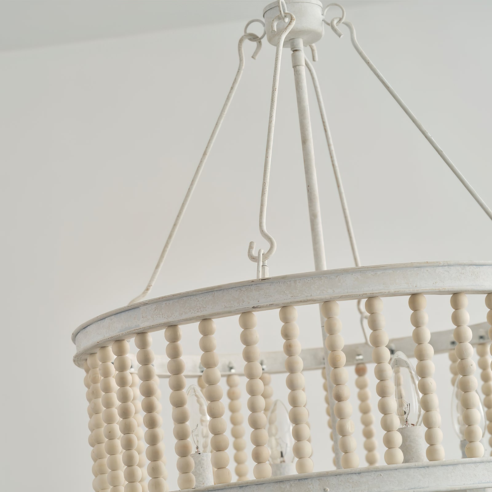 Ivsileth Premium Beaded Wooden Chandelier - Letslighting