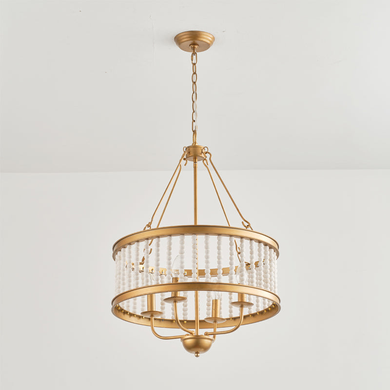 Ivsileth Premium Beaded Wooden Chandelier - Letslighting