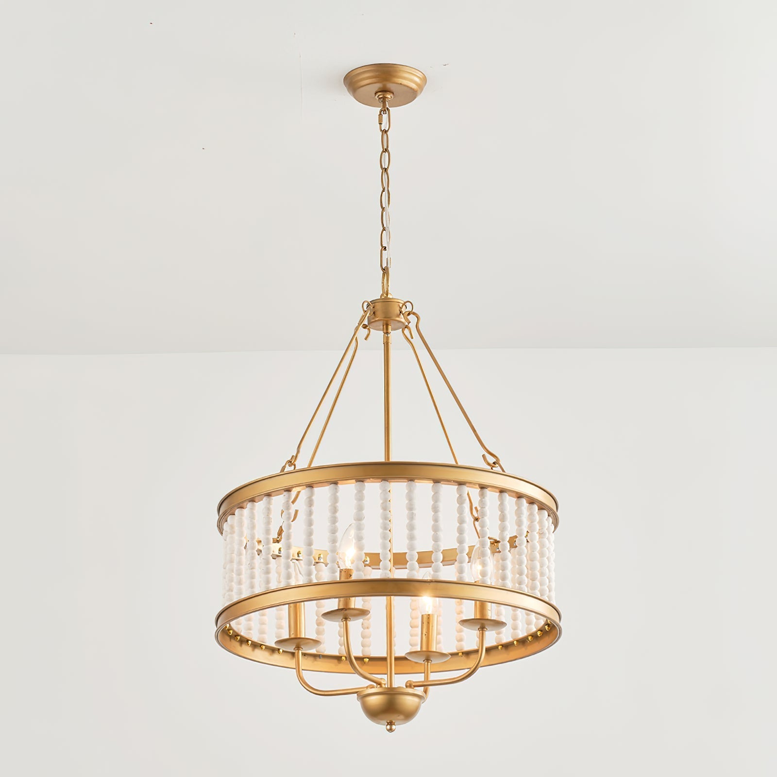 Ivsileth Premium Beaded Wooden Chandelier - Letslighting