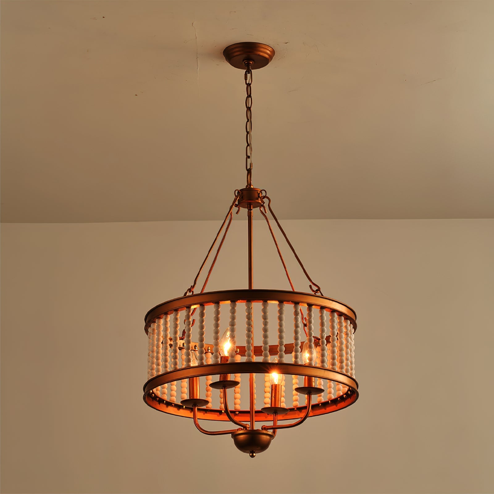 Ivsileth Premium Beaded Wooden Chandelier - Letslighting