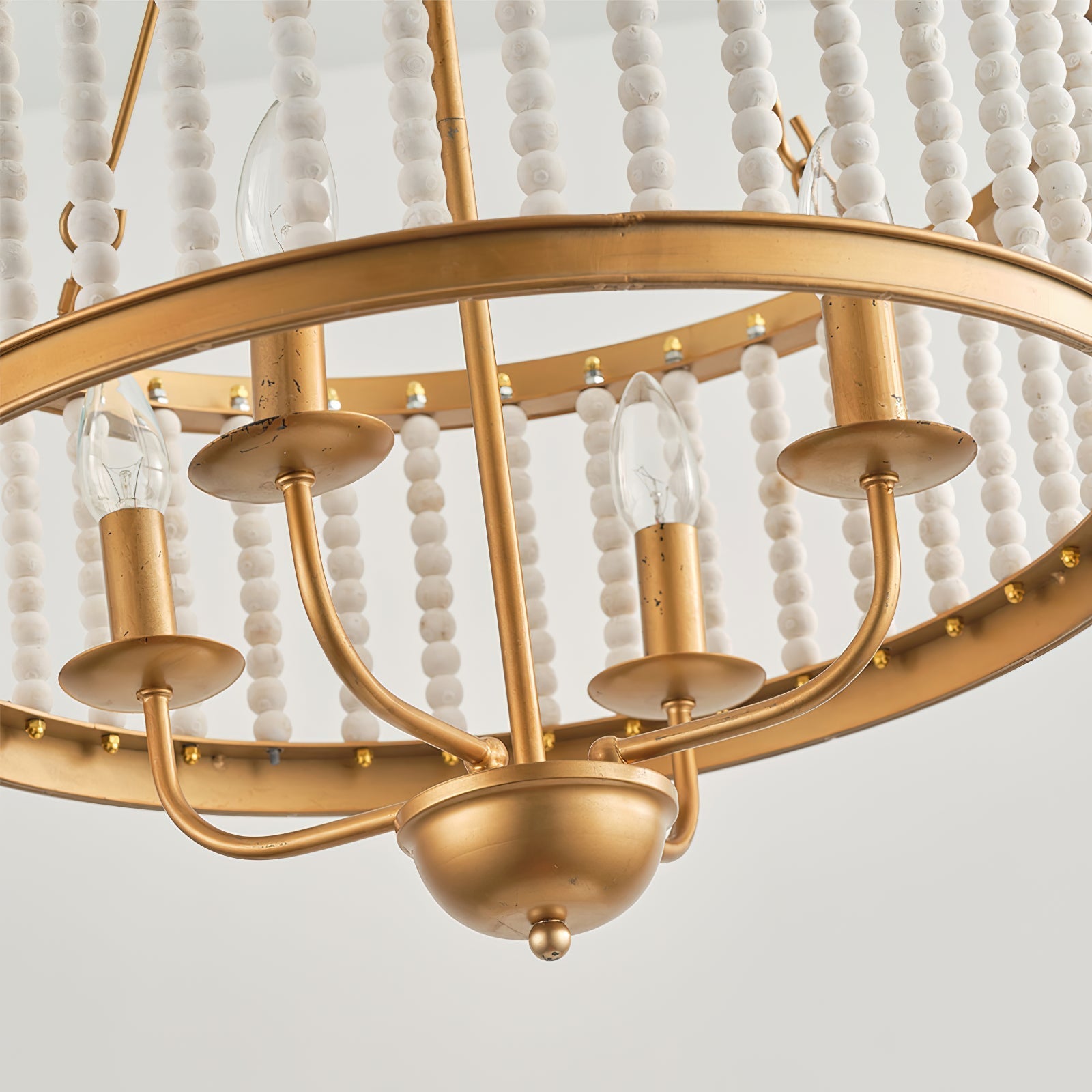 Ivsileth Premium Beaded Wooden Chandelier - Letslighting