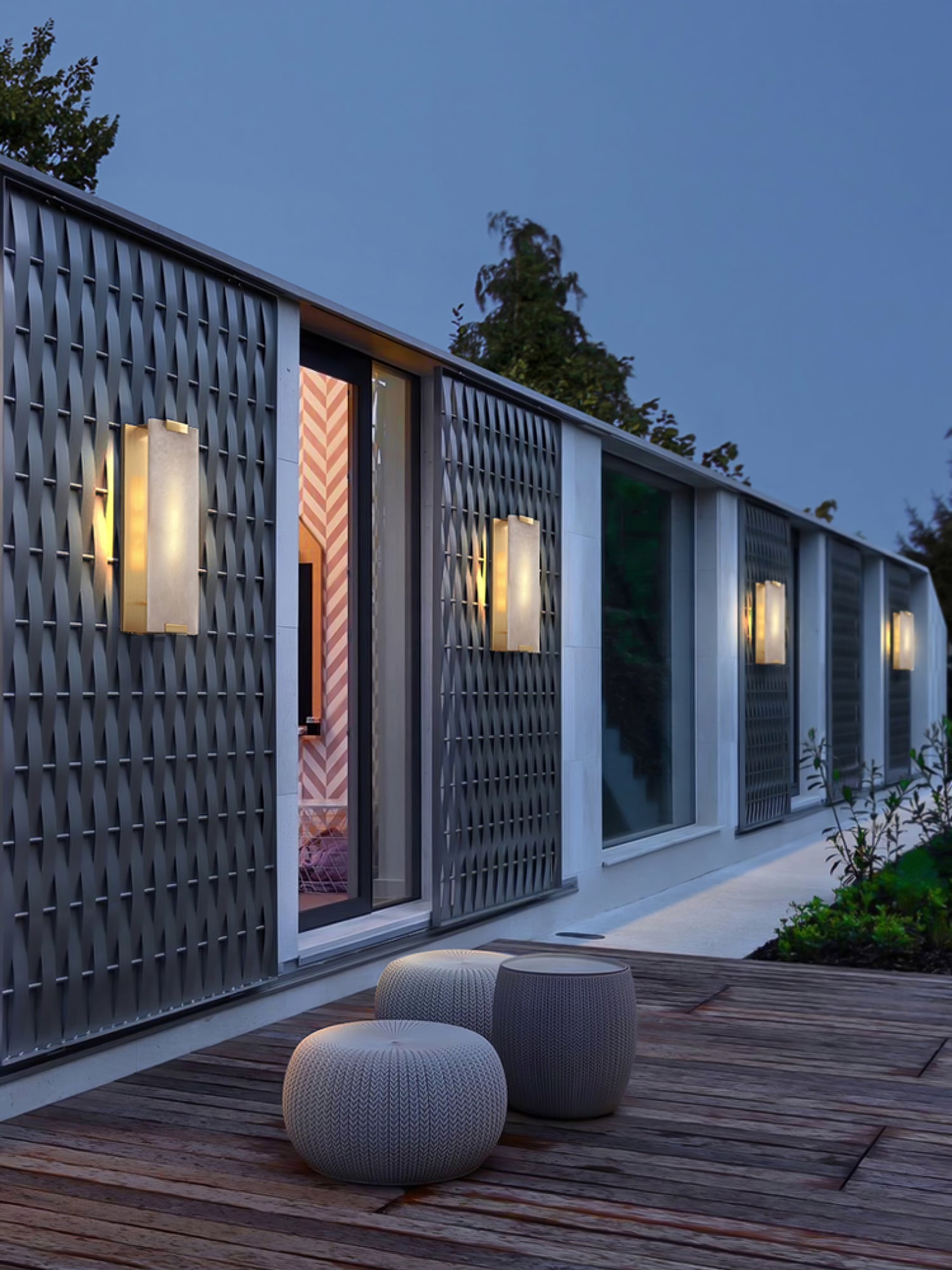 Roux Wall Lamp Alabaster Panel Glow - Letslighting