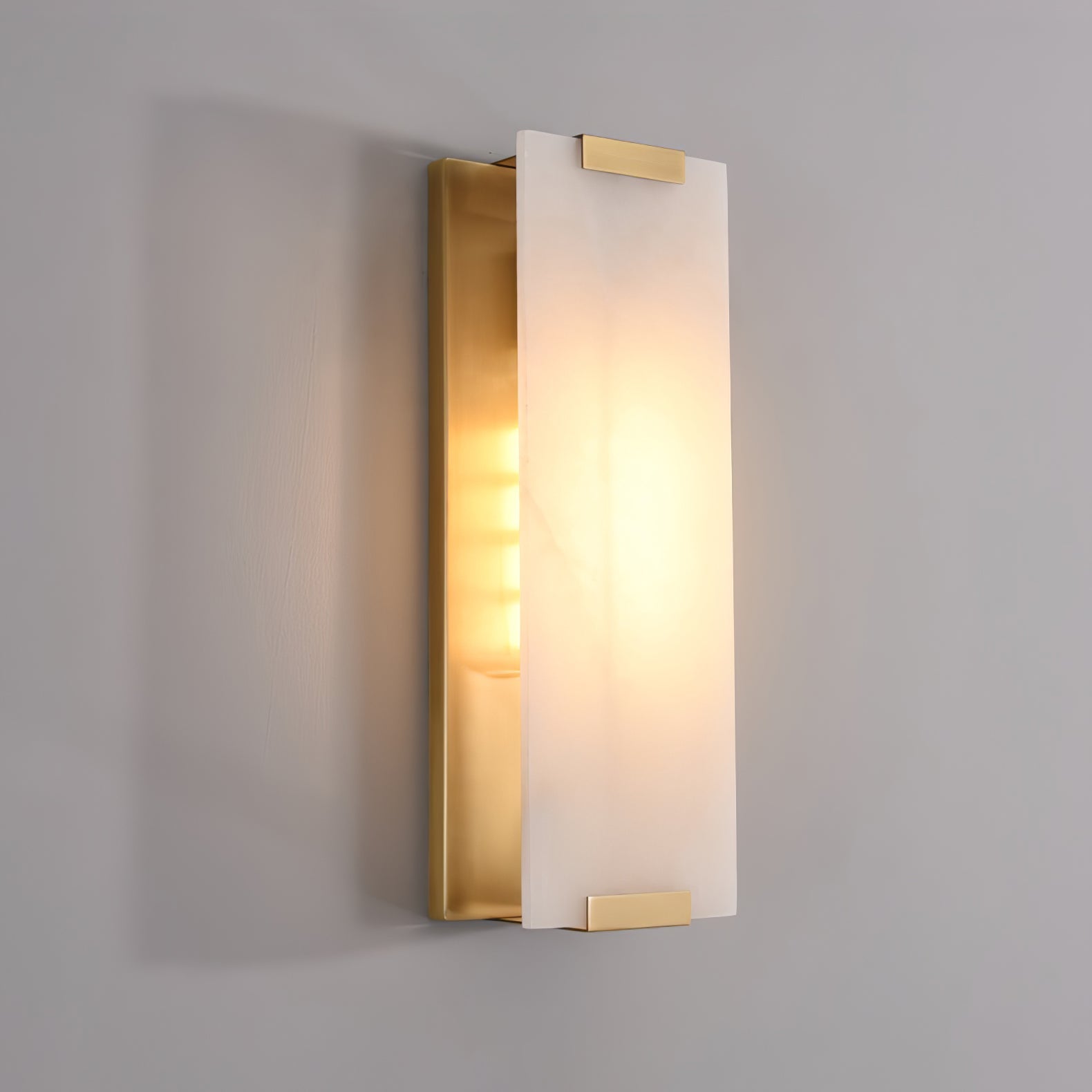 Roux Wall Lamp Alabaster Panel Glow - Letslighting