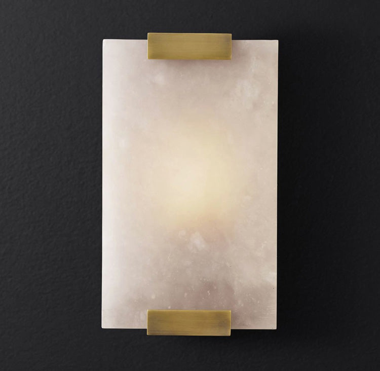 Roux Wall Lamp Alabaster Panel Glow - Letslighting