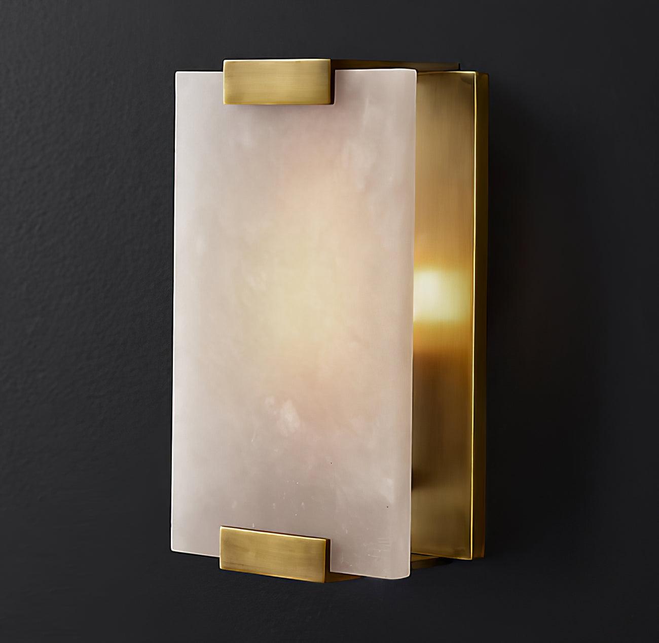 Roux Wall Lamp Alabaster Panel Glow - Letslighting