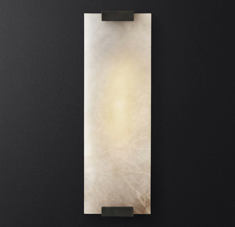 Roux Wall Lamp Alabaster Panel Glow - Letslighting