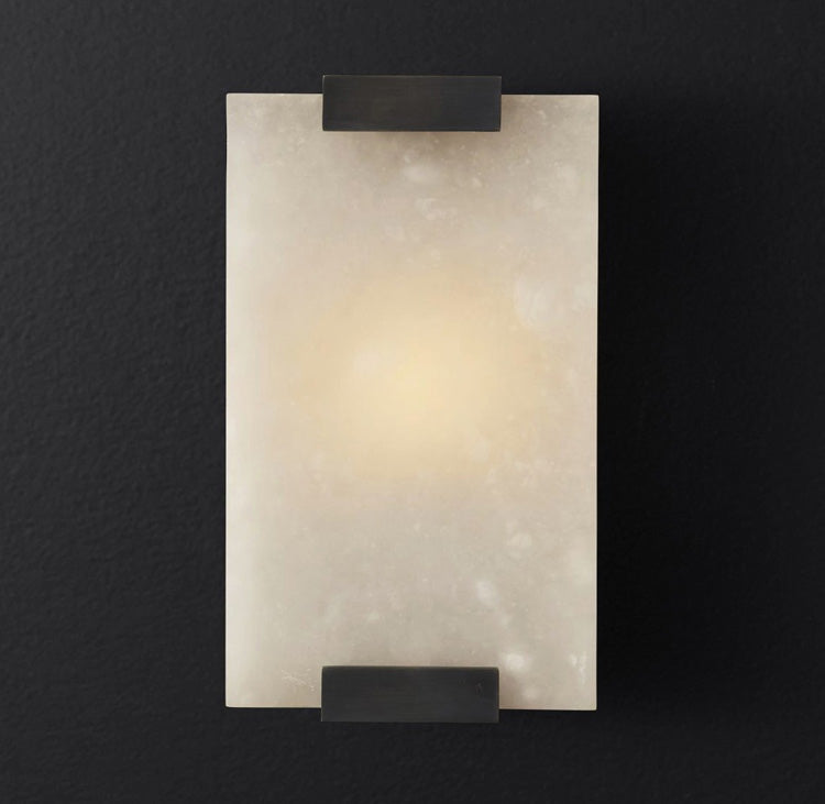 Roux Wall Lamp Alabaster Panel Glow - Letslighting