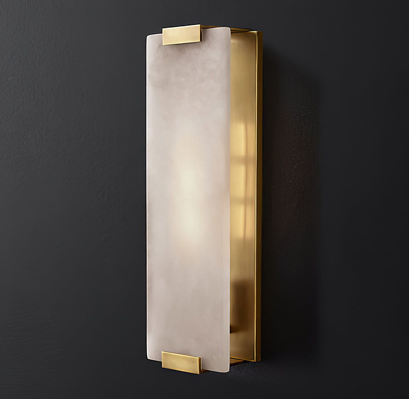 Roux Wall Lamp Alabaster Panel Glow - Letslighting