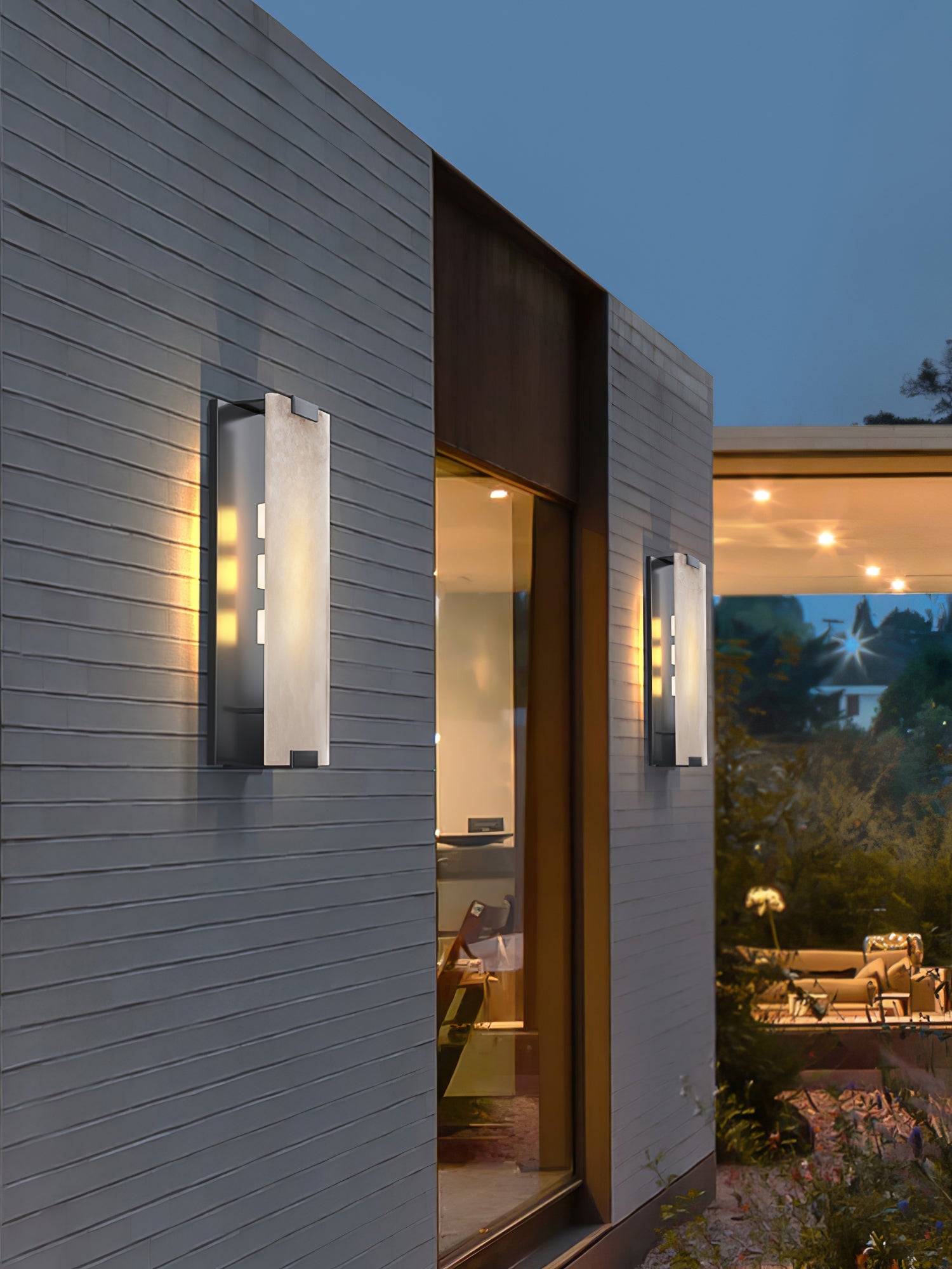 Roux Wall Lamp Alabaster Panel Glow - Letslighting