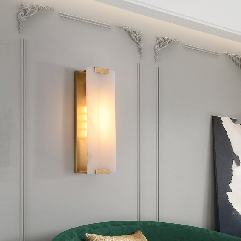 Roux Wall Lamp Alabaster Panel Glow - Letslighting