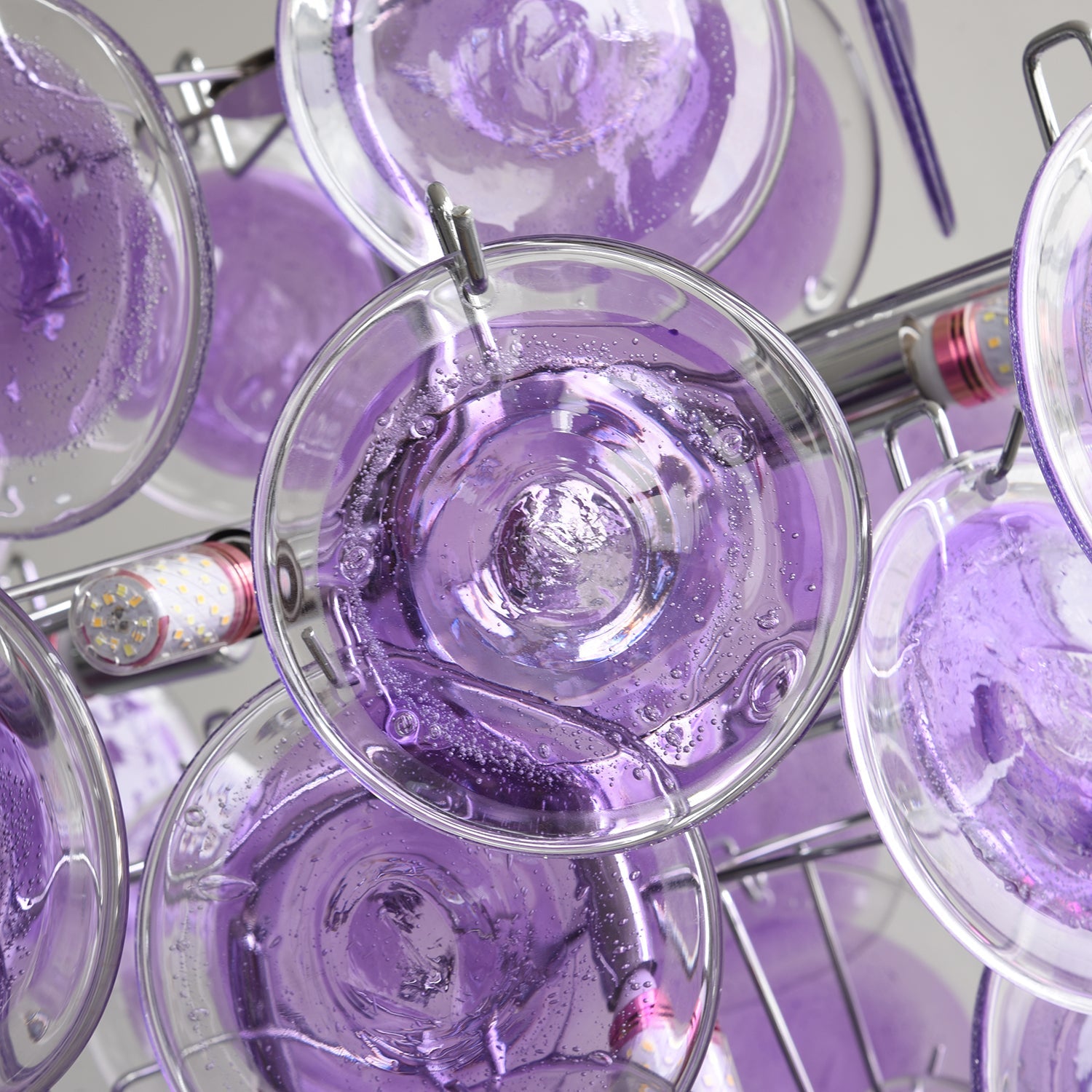 Rovigo Chandelier Handblown Glass Disc Sphere - Letslighting