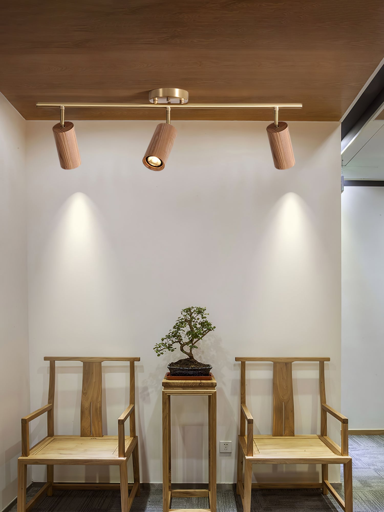 Usolila Modern Minimalist Wood Ceiling Light - Letslighting