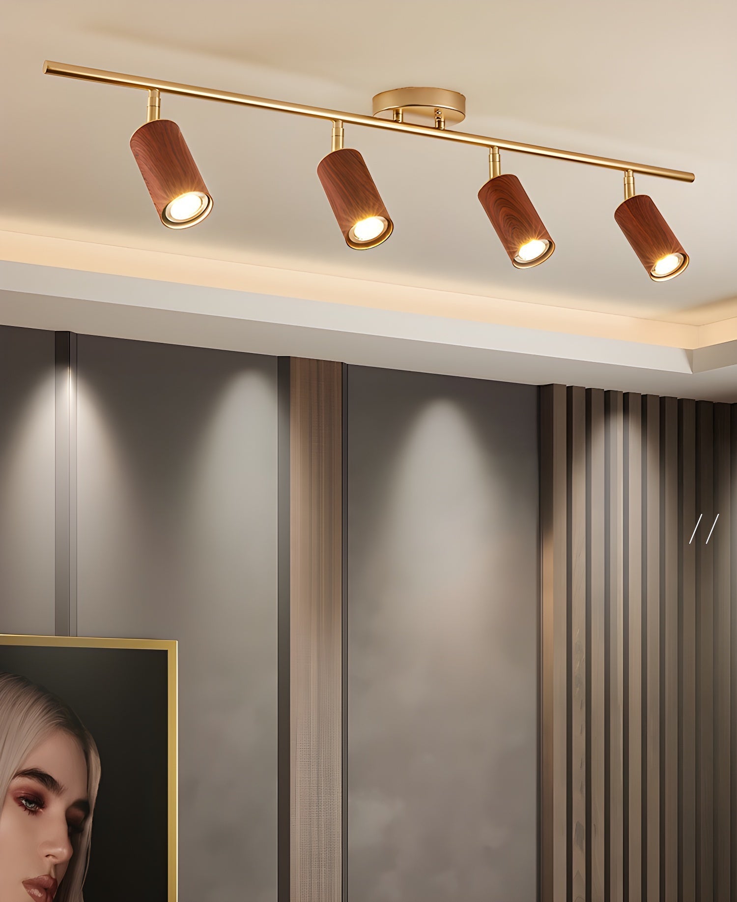 Usolila Modern Minimalist Wood Ceiling Light - Letslighting