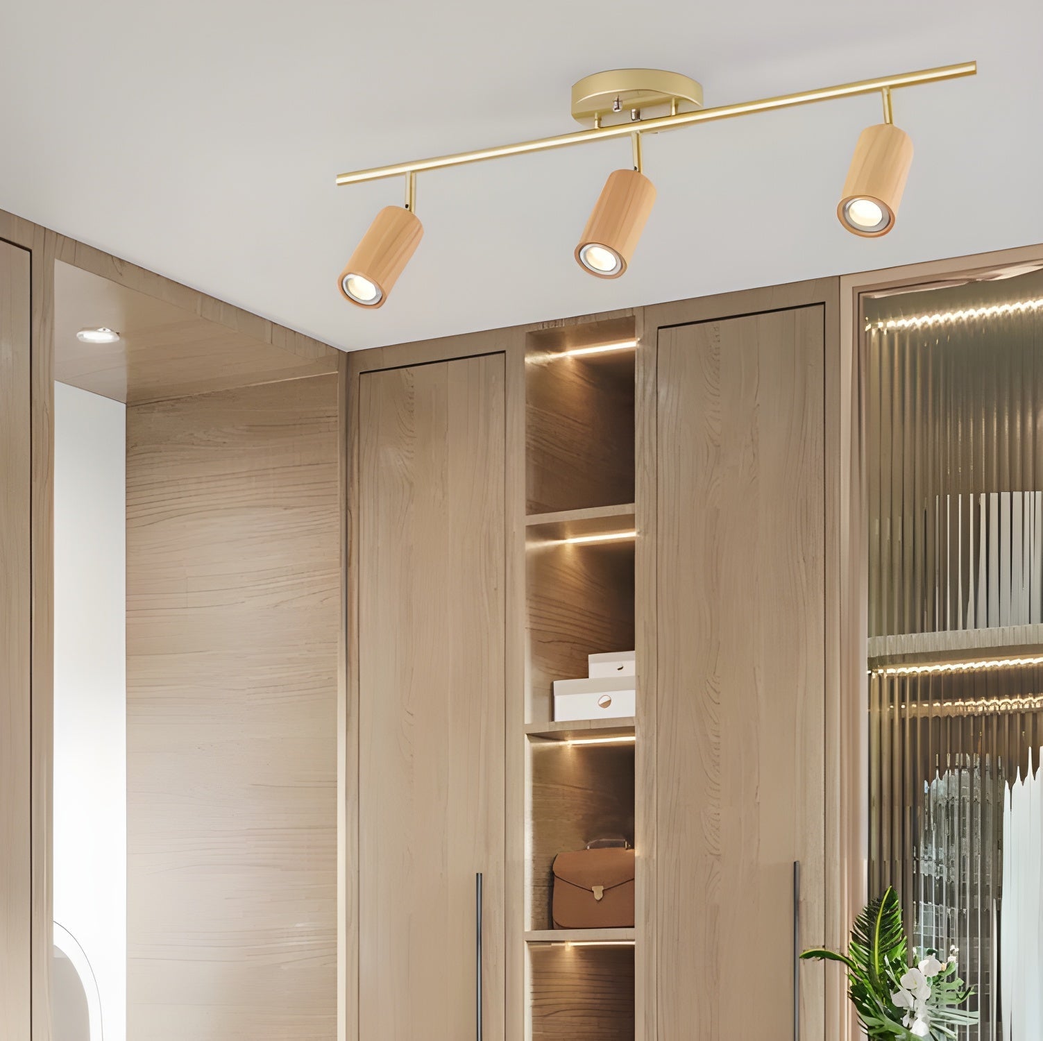 Usolila Modern Minimalist Wood Ceiling Light - Letslighting