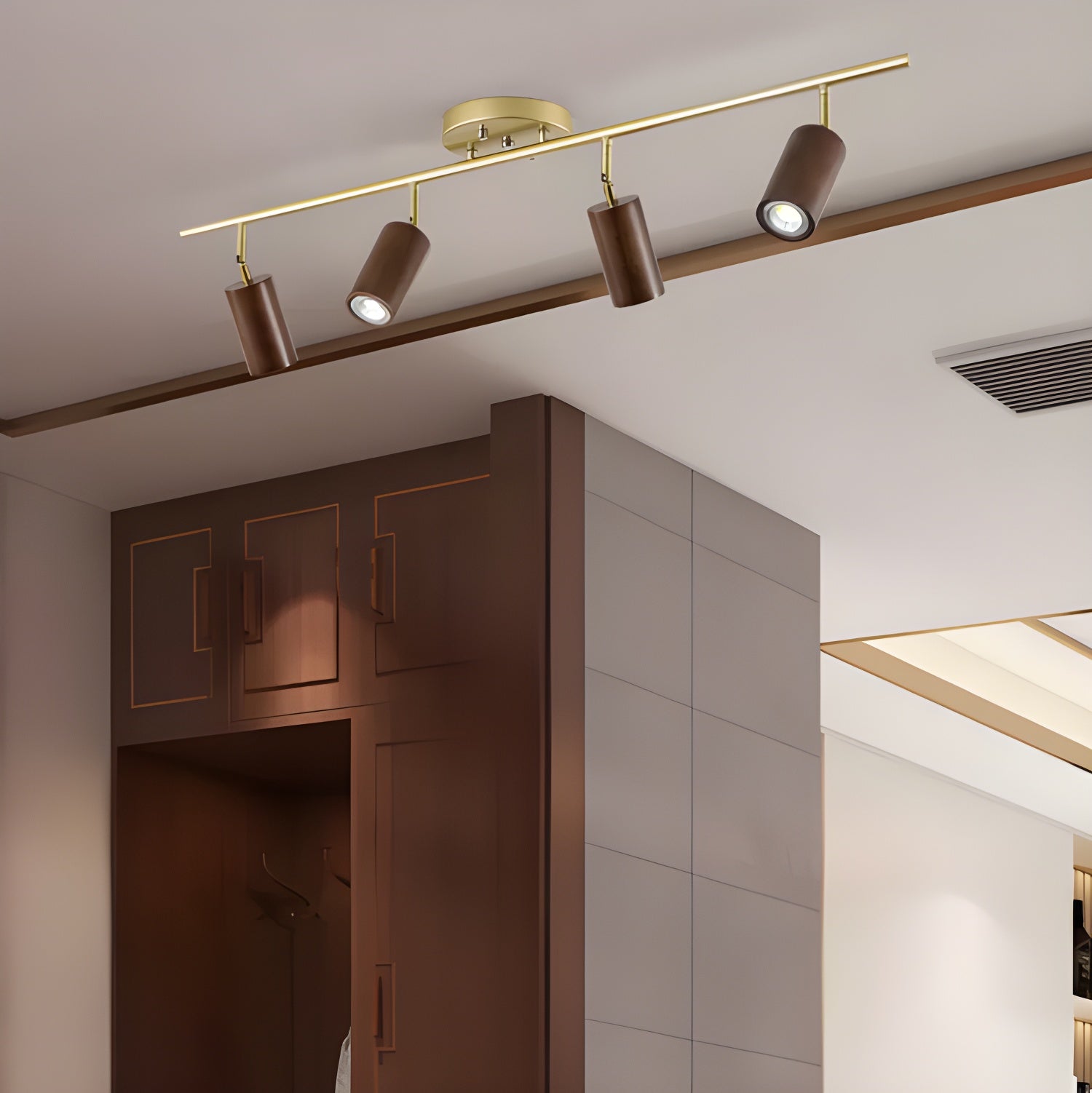 Usolila Modern Minimalist Wood Ceiling Light - Letslighting