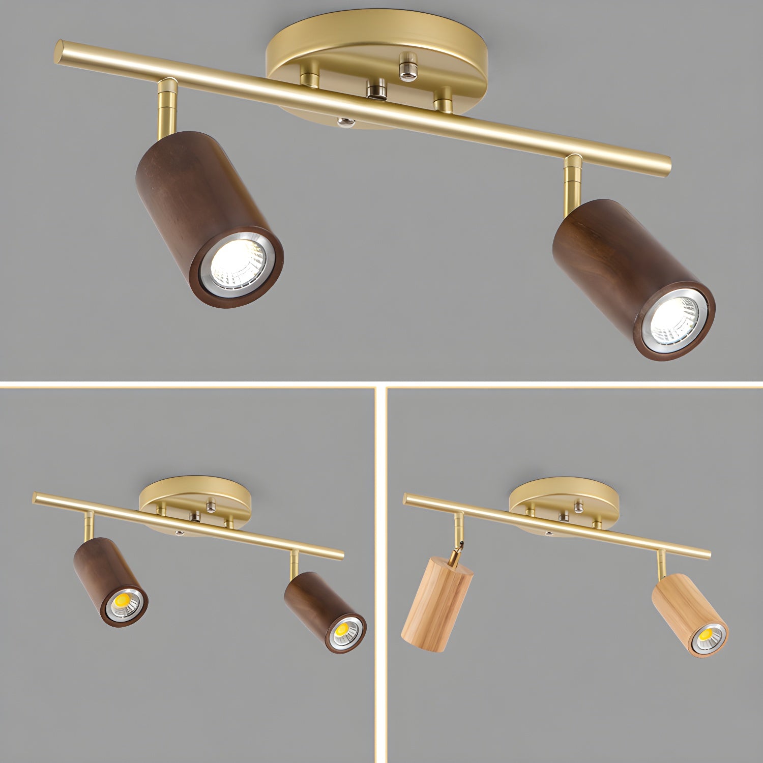 Usolila Modern Minimalist Wood Ceiling Light - Letslighting