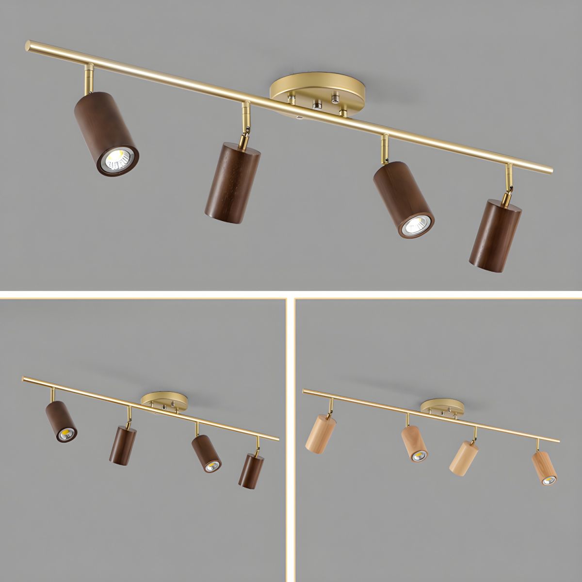 Usolila Modern Minimalist Wood Ceiling Light - Letslighting