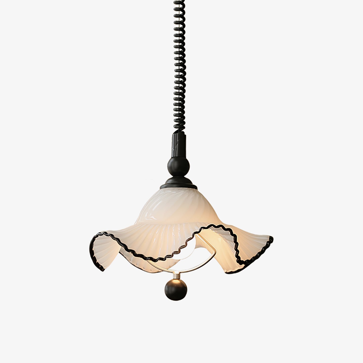 Ruffled Shade Pendant Lamp - Letslighting