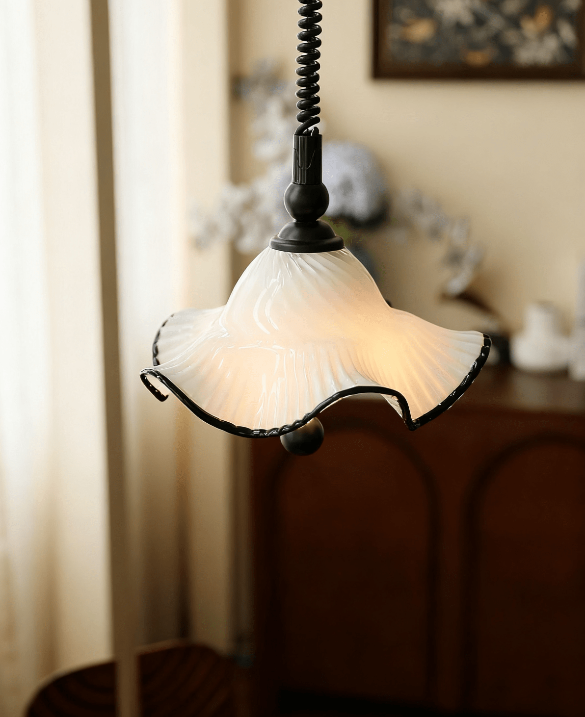 Ruffled Shade Pendant Lamp - Letslighting