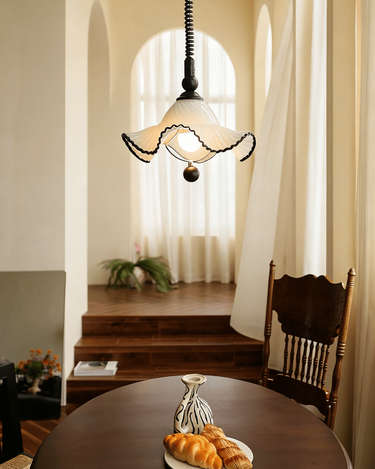 Ruffled Shade Pendant Lamp - Letslighting
