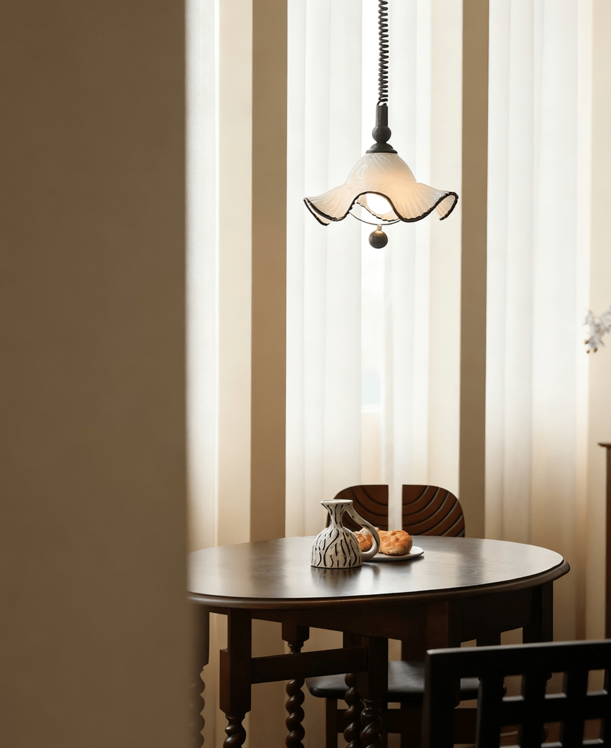 Ruffled Shade Pendant Lamp - Letslighting