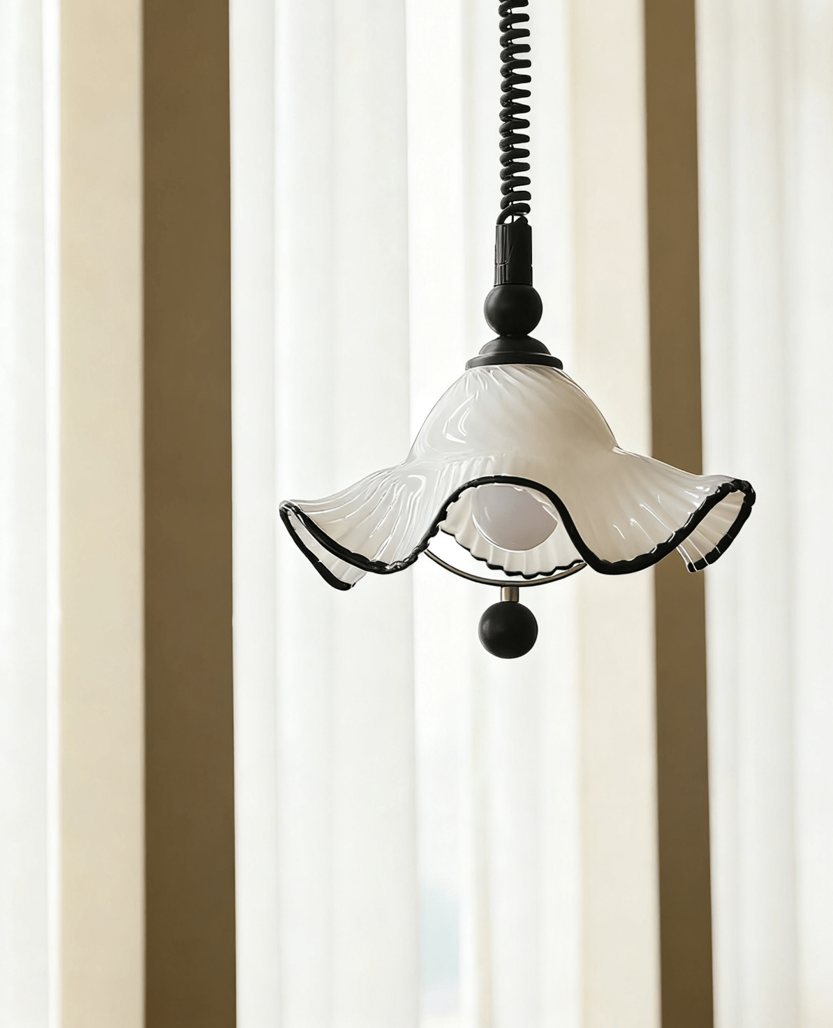 Ruffled Shade Pendant Lamp - Letslighting