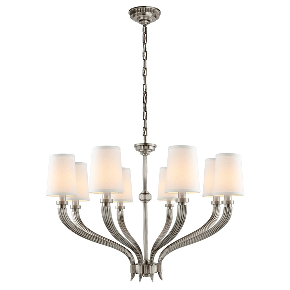 Olnoran Vintage Industrial River Reed Fabric Chandelier - Letslighting