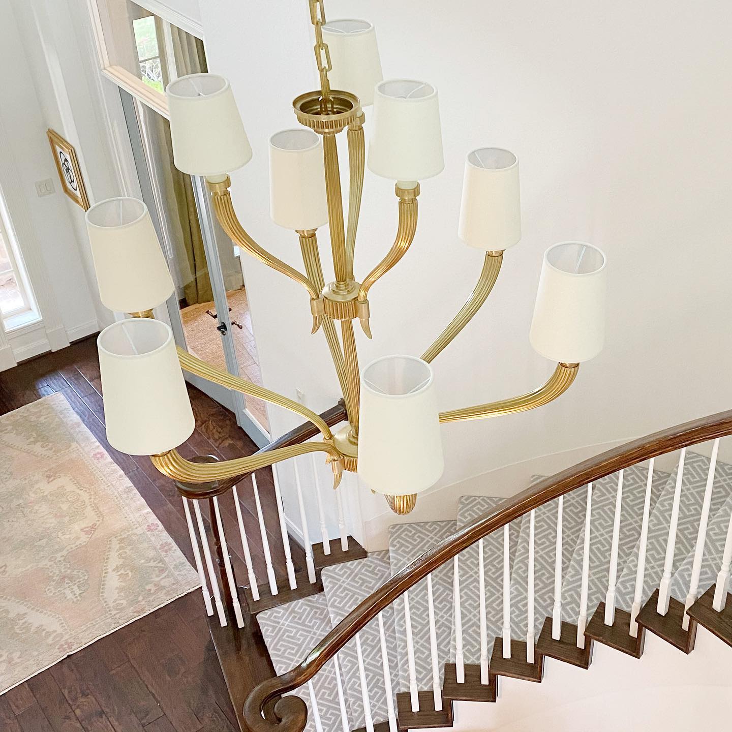 Olnoran Vintage Industrial River Reed Fabric Chandelier - Letslighting