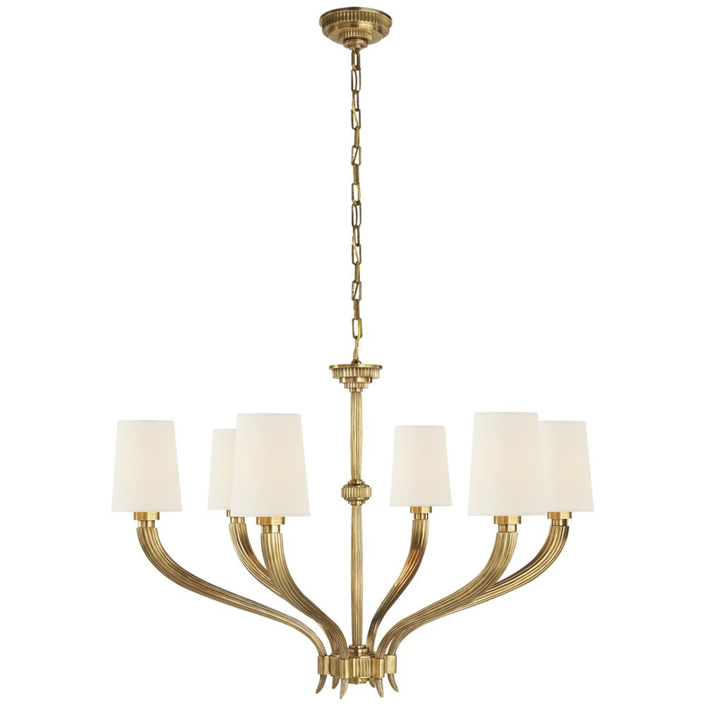 Olnoran Vintage Industrial River Reed Fabric Chandelier - Letslighting