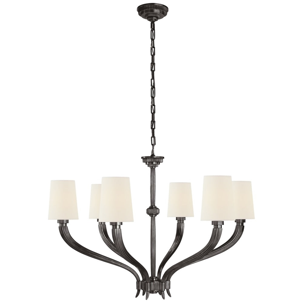 Olnoran Vintage Industrial River Reed Fabric Chandelier - Letslighting