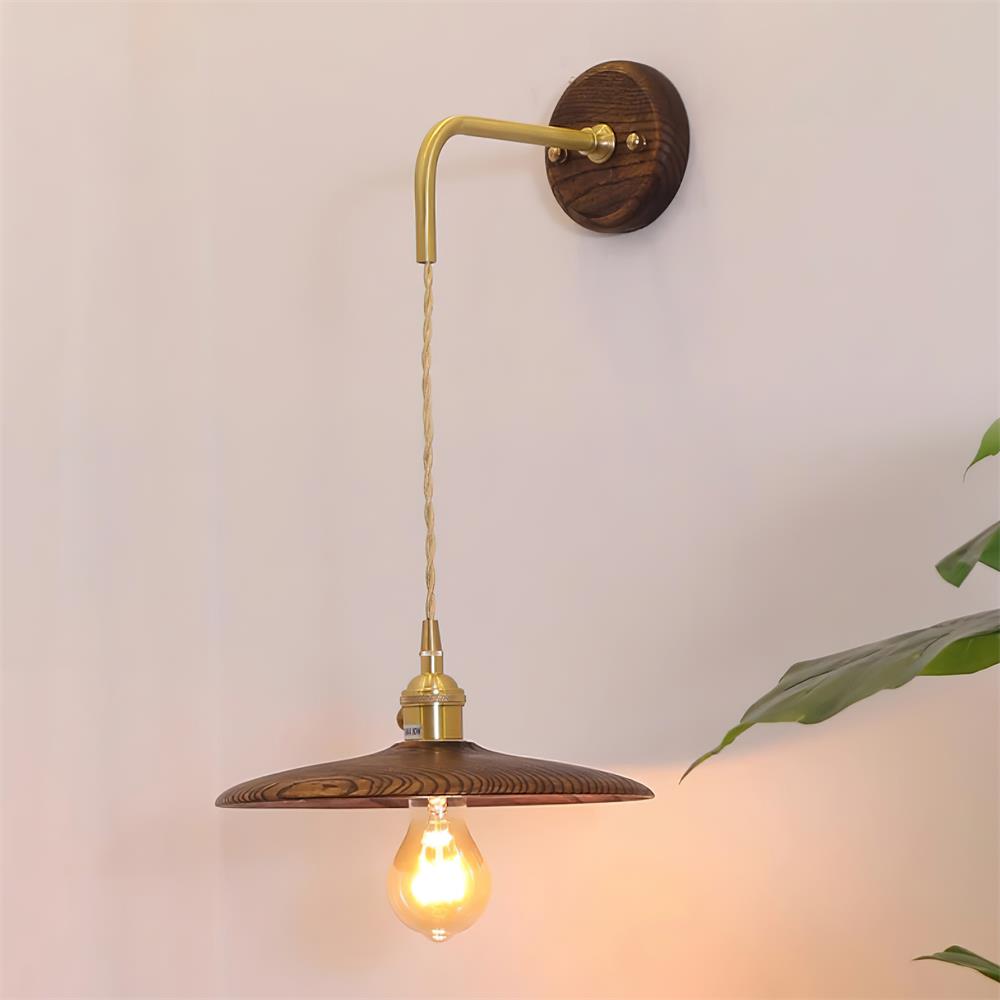 Runia Wall Lamp Rotatable Wood - Letslighting