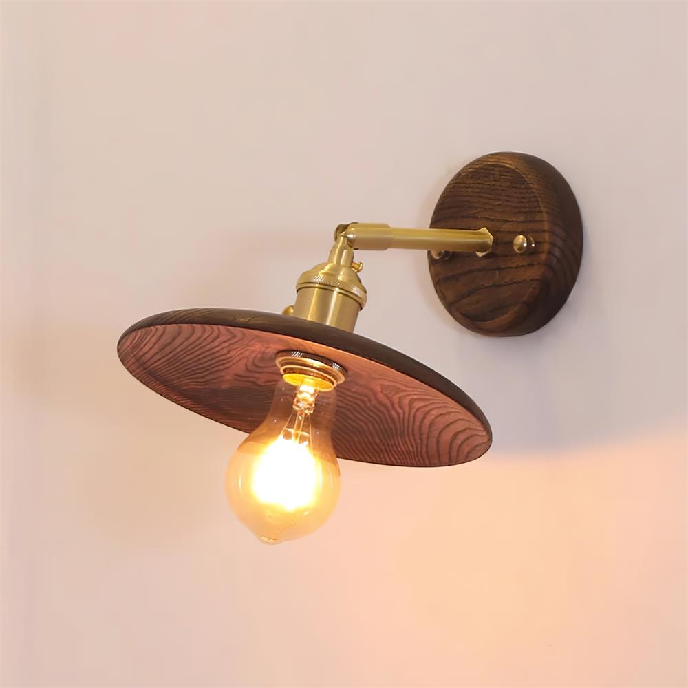Runia Wall Lamp Rotatable Wood - Letslighting