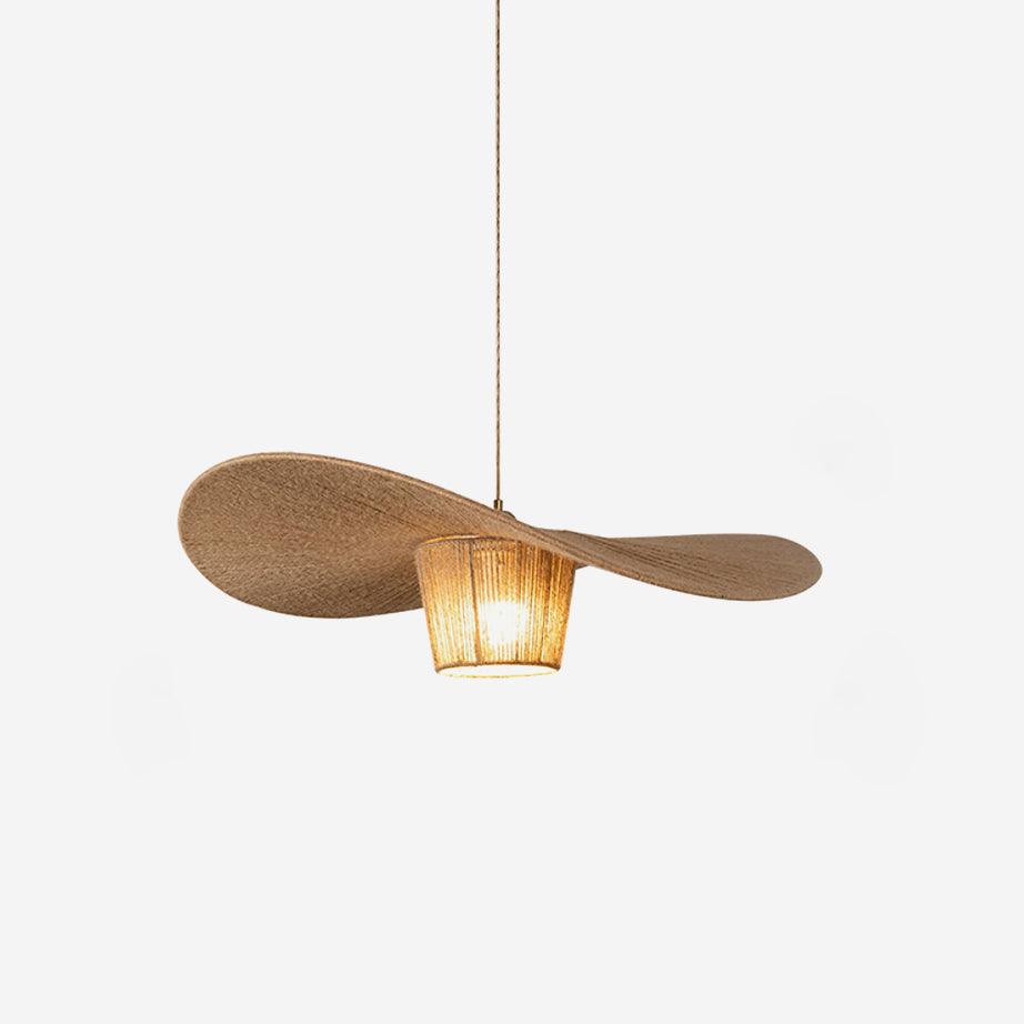 Rustic Pendant Lamp Hat Hemp - Letslighting