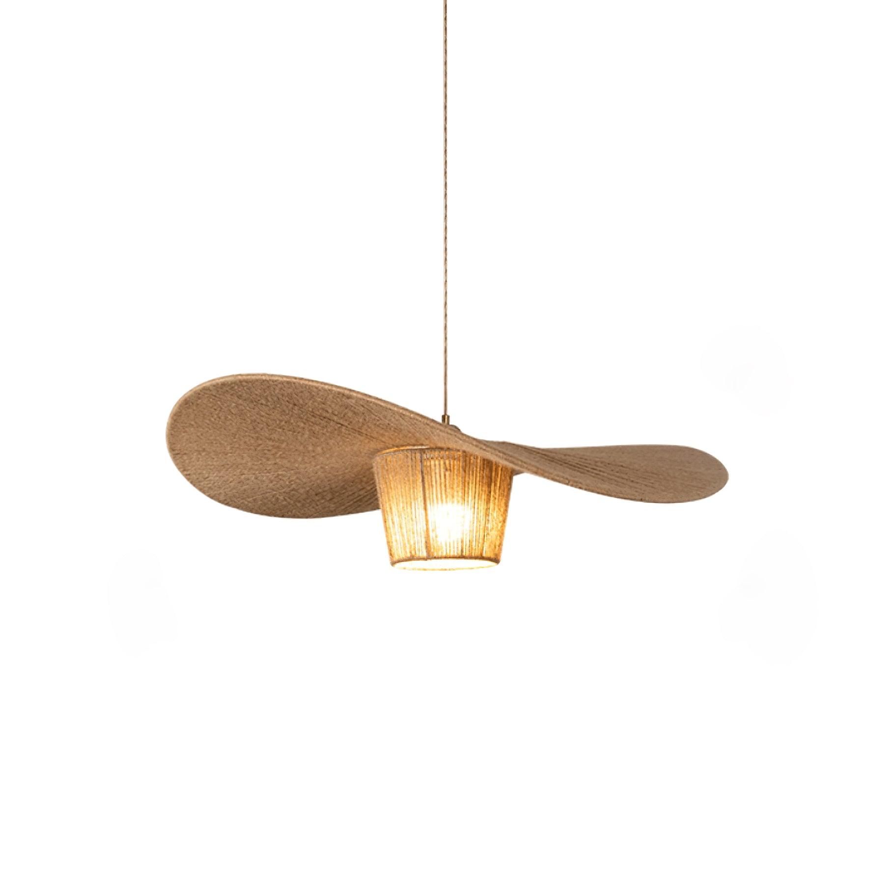 Rustic Pendant Lamp Hat Hemp - Letslighting