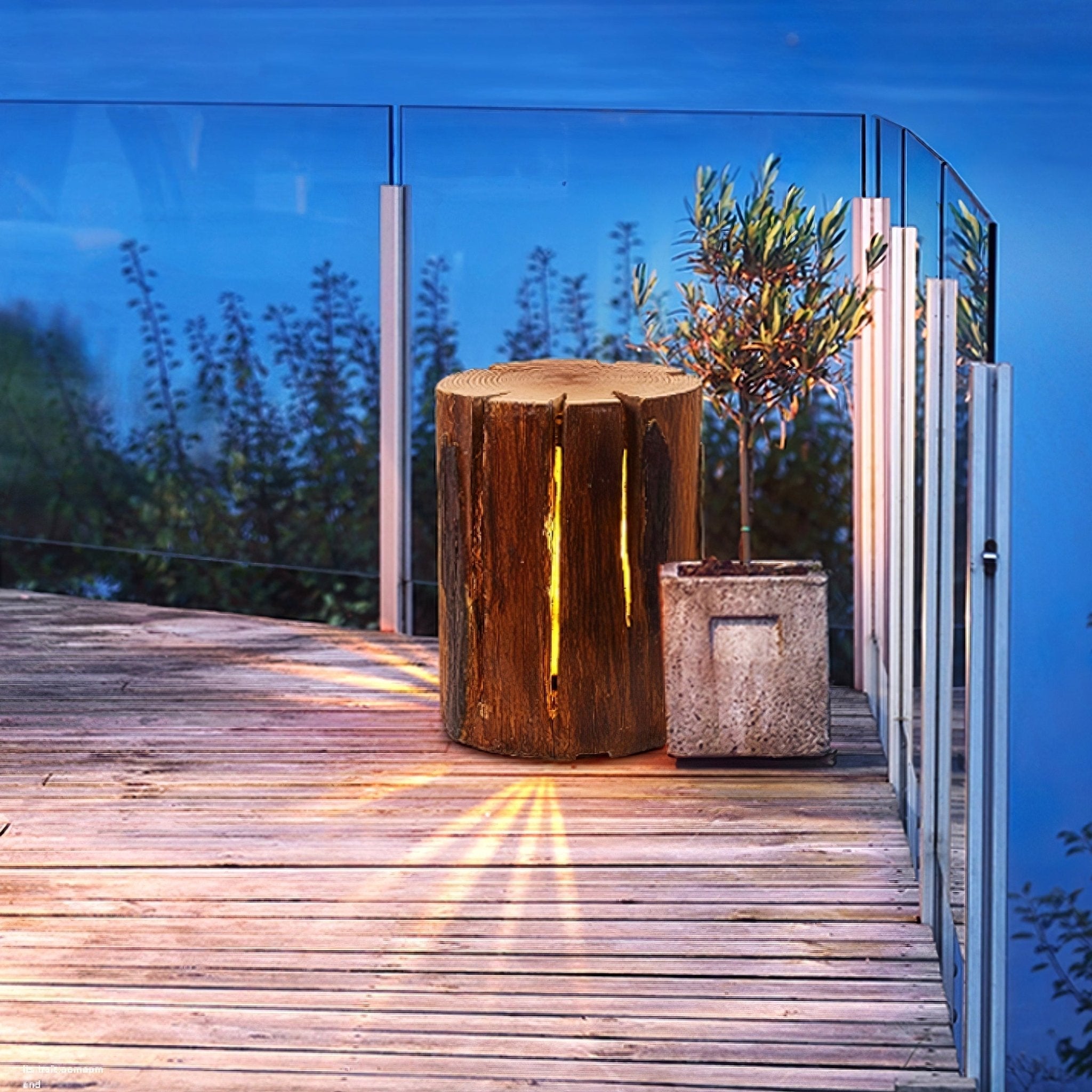 Rustic Log Outdoor LED Light - Letslighting