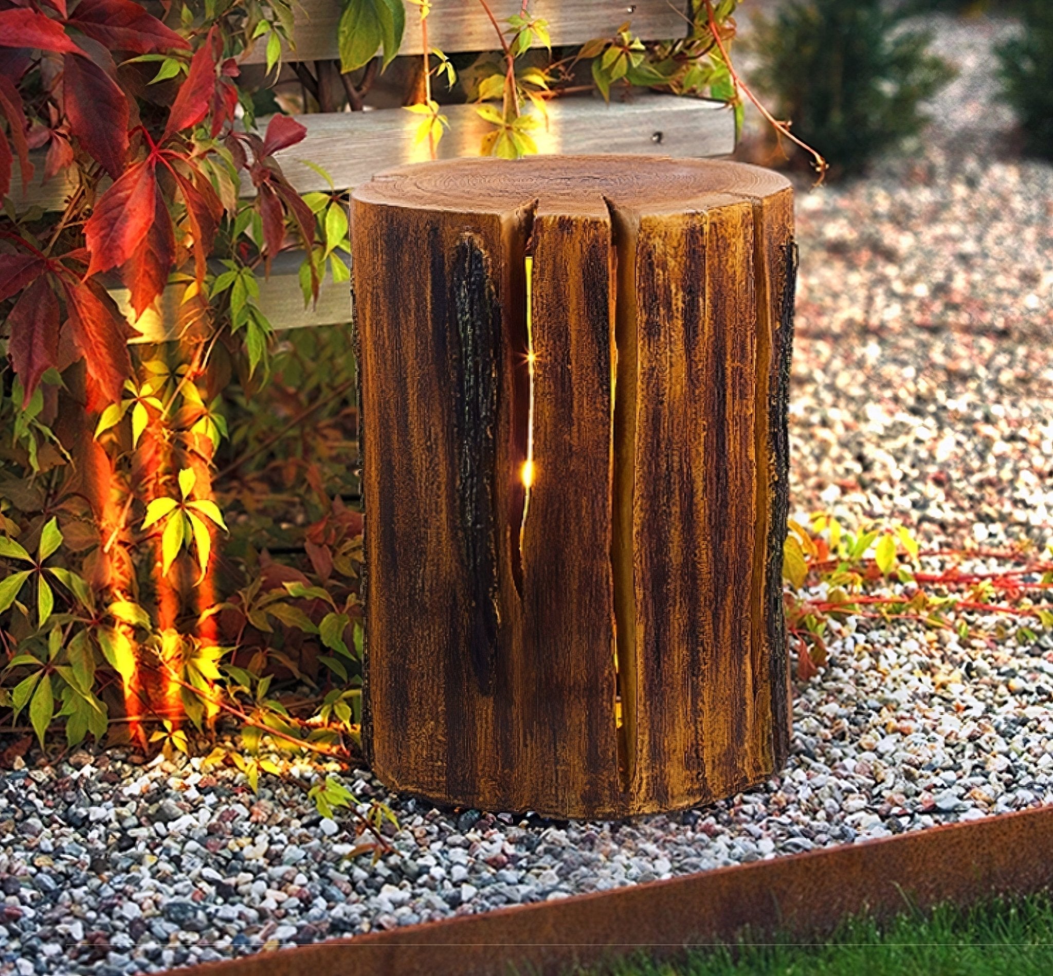 Rustic Log Outdoor LED Light - Letslighting
