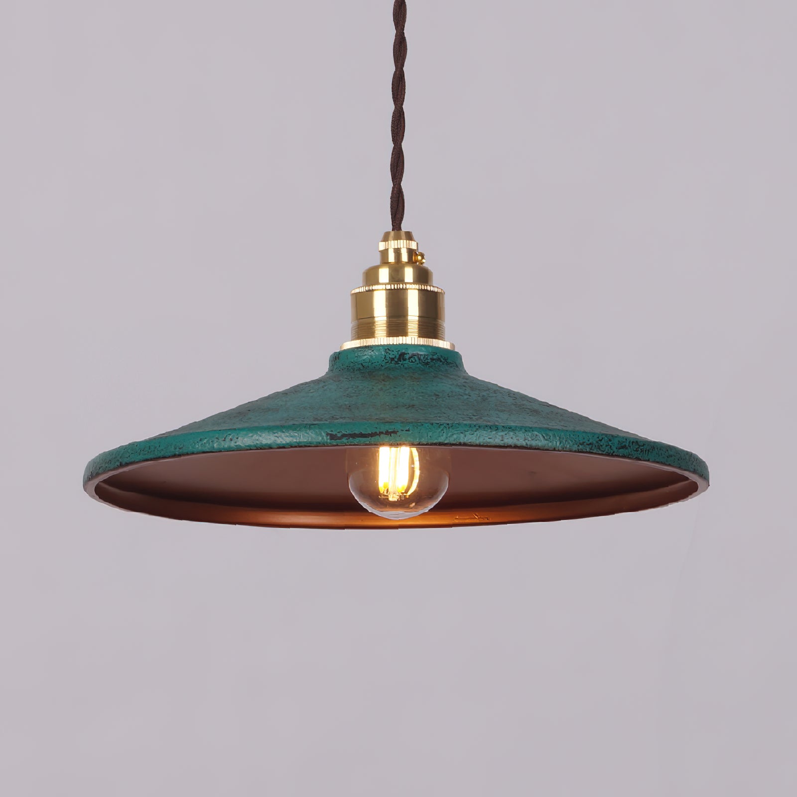 Vevyniel Rustic Saucer Shade Pendant Light - Letslighting