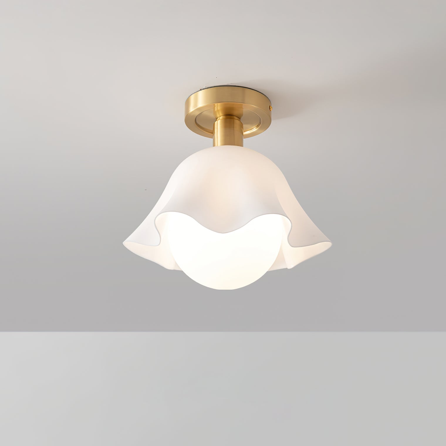 Petalia Semi-Flush Mount Ceiling Light - Letslighting
