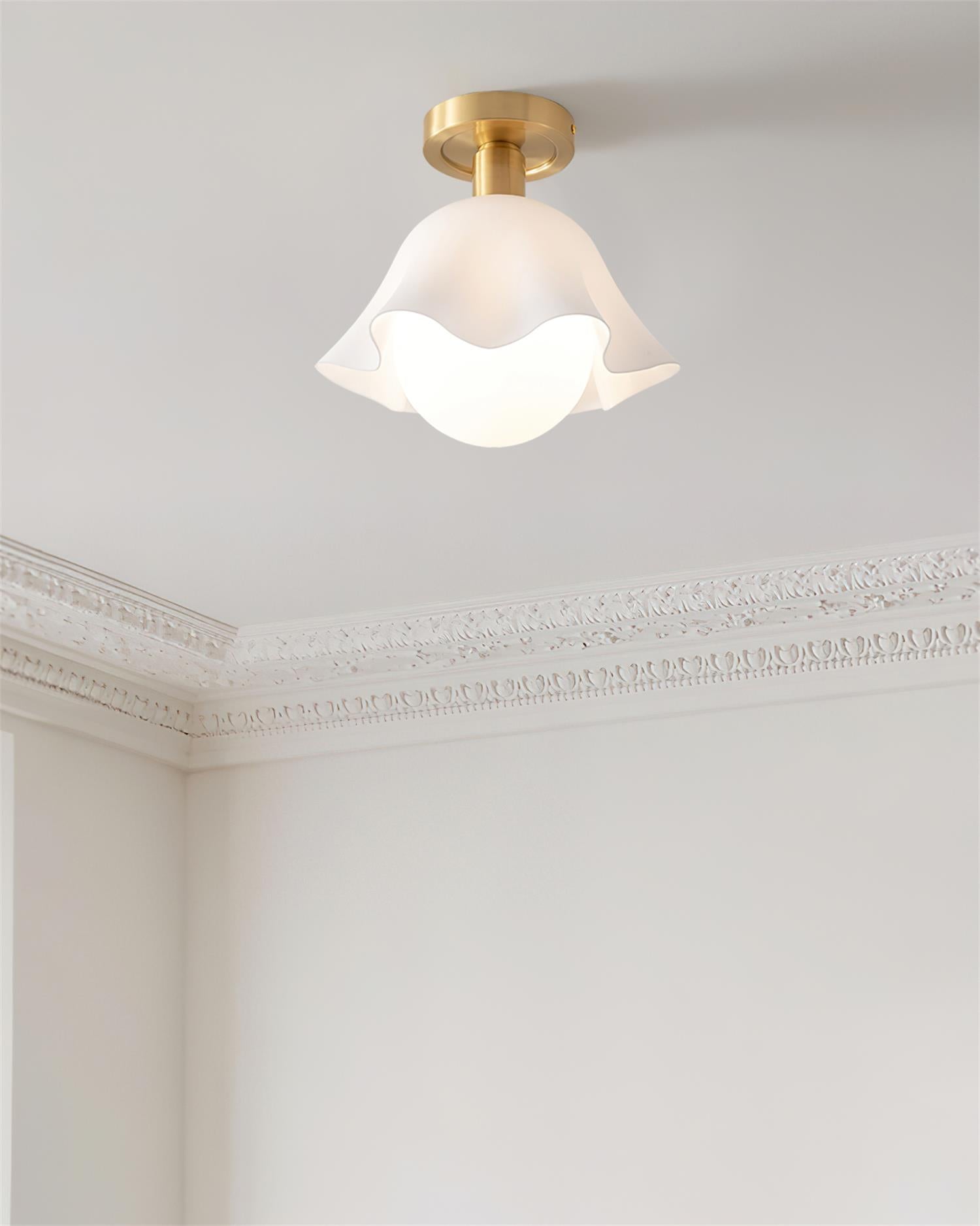 Petalia Semi-Flush Mount Ceiling Light - Letslighting