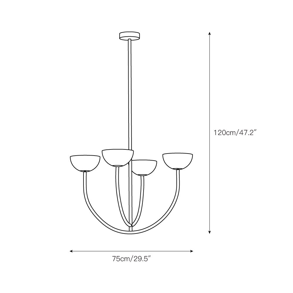 Sytala Modern Minimalist Ceramics Chandelier - Letslighting