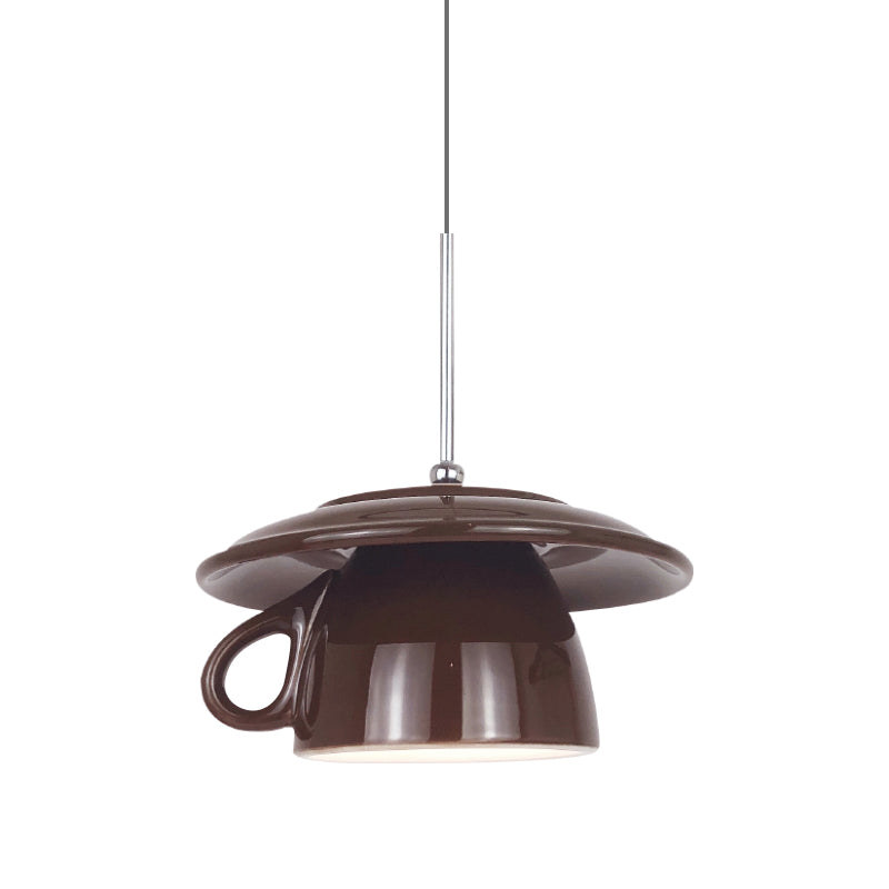 Valentina Modern Cup Ceramic LED Pendant Light Bedroom - Letslighting
