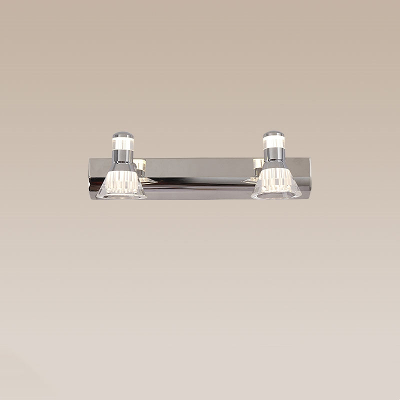 Kristy Conic Modern Multi Mirror Front Vanity Wall Lamp - Letslighting