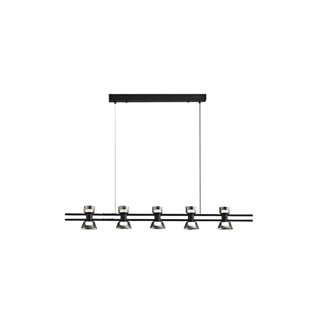 Arisha Modern Linear Linear Metal Pendant Lamp Golden