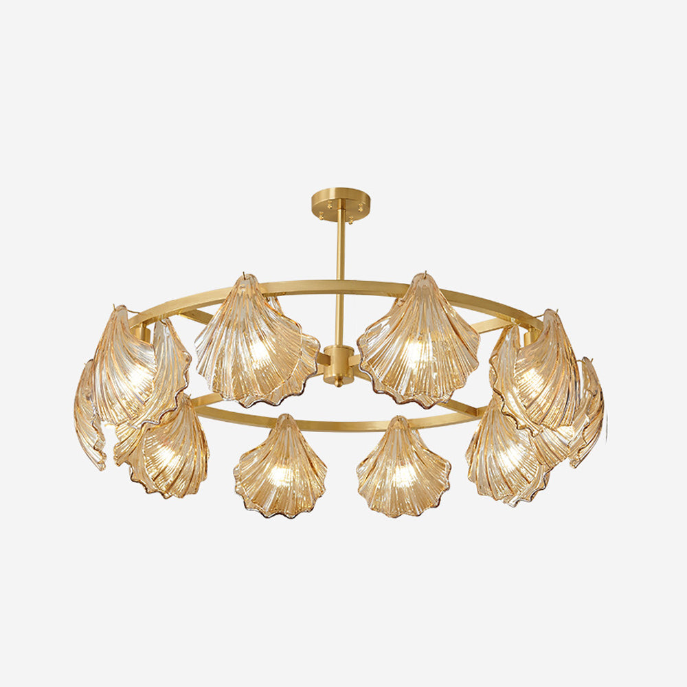 Kristy Modern Annular Metal And Glass Pendant Light - Letslighting