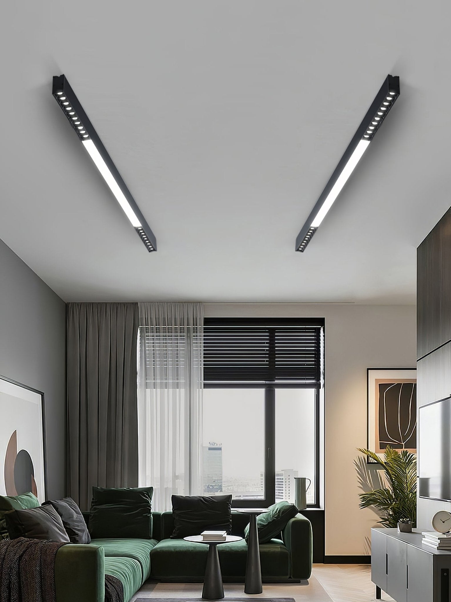 Line Modern Aluminum Floating Light - Letslighting