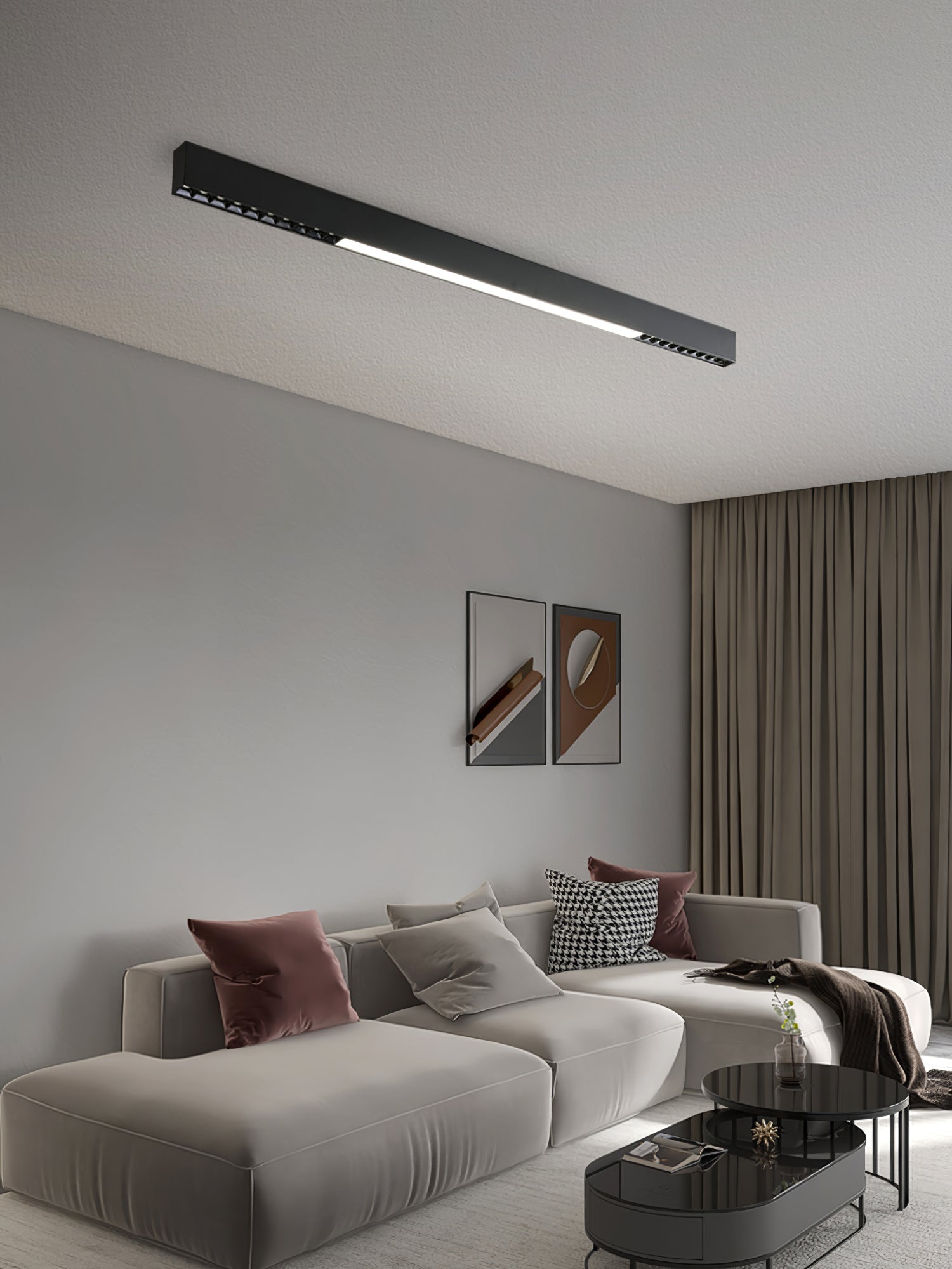 Line Modern Aluminum Floating Light - Letslighting