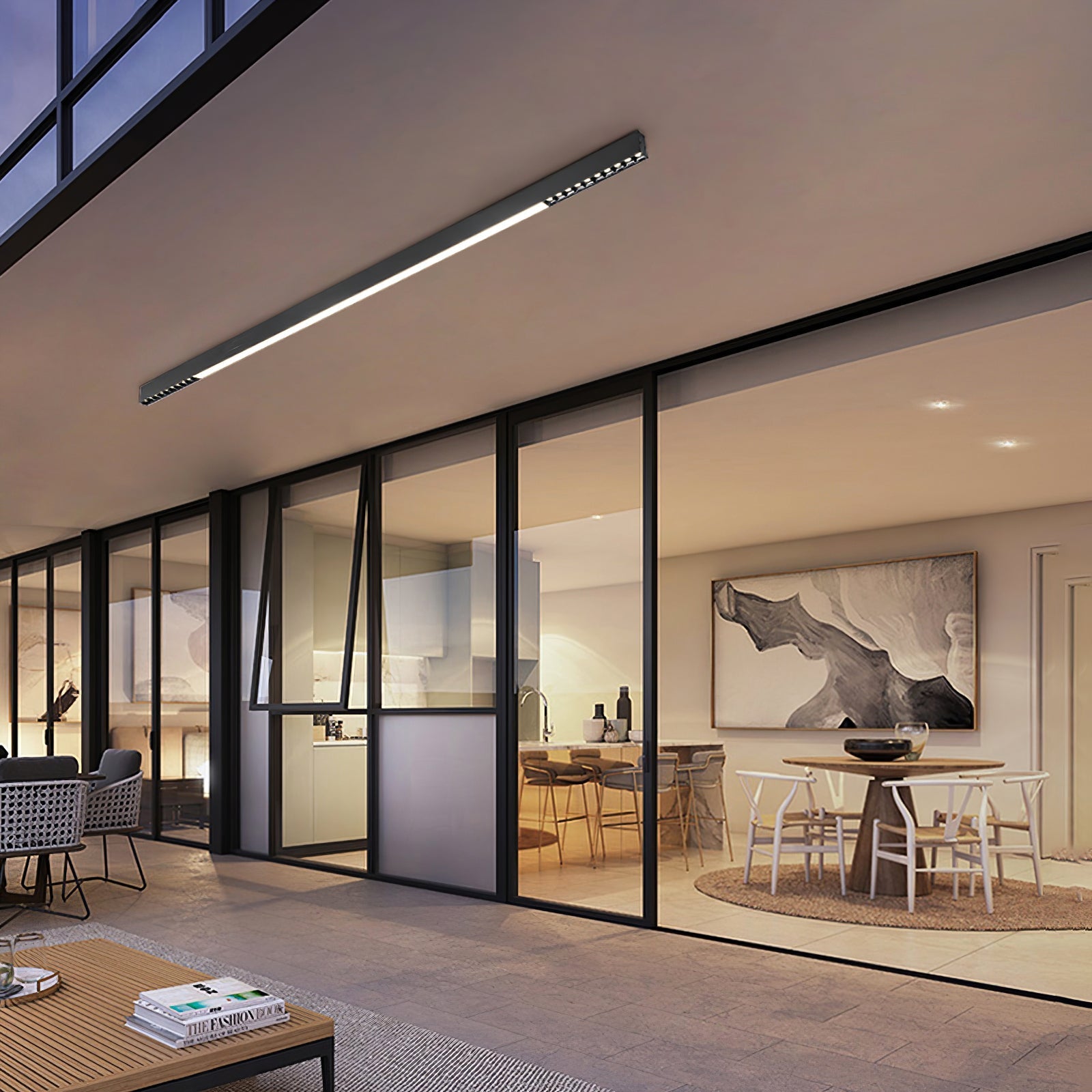 Line Modern Aluminum Floating Light - Letslighting