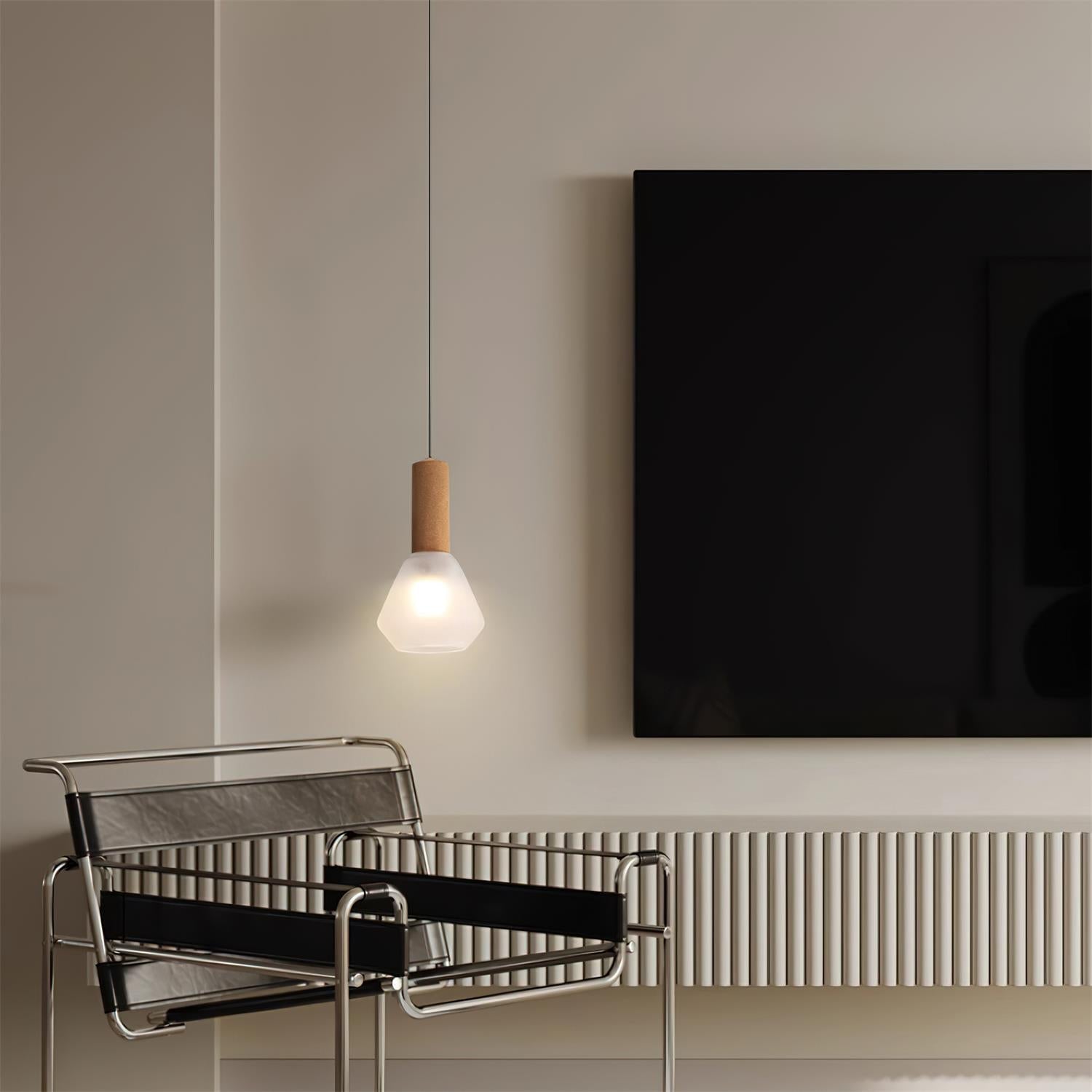 Givor Frosted Glass Pendant Light - Letslighting