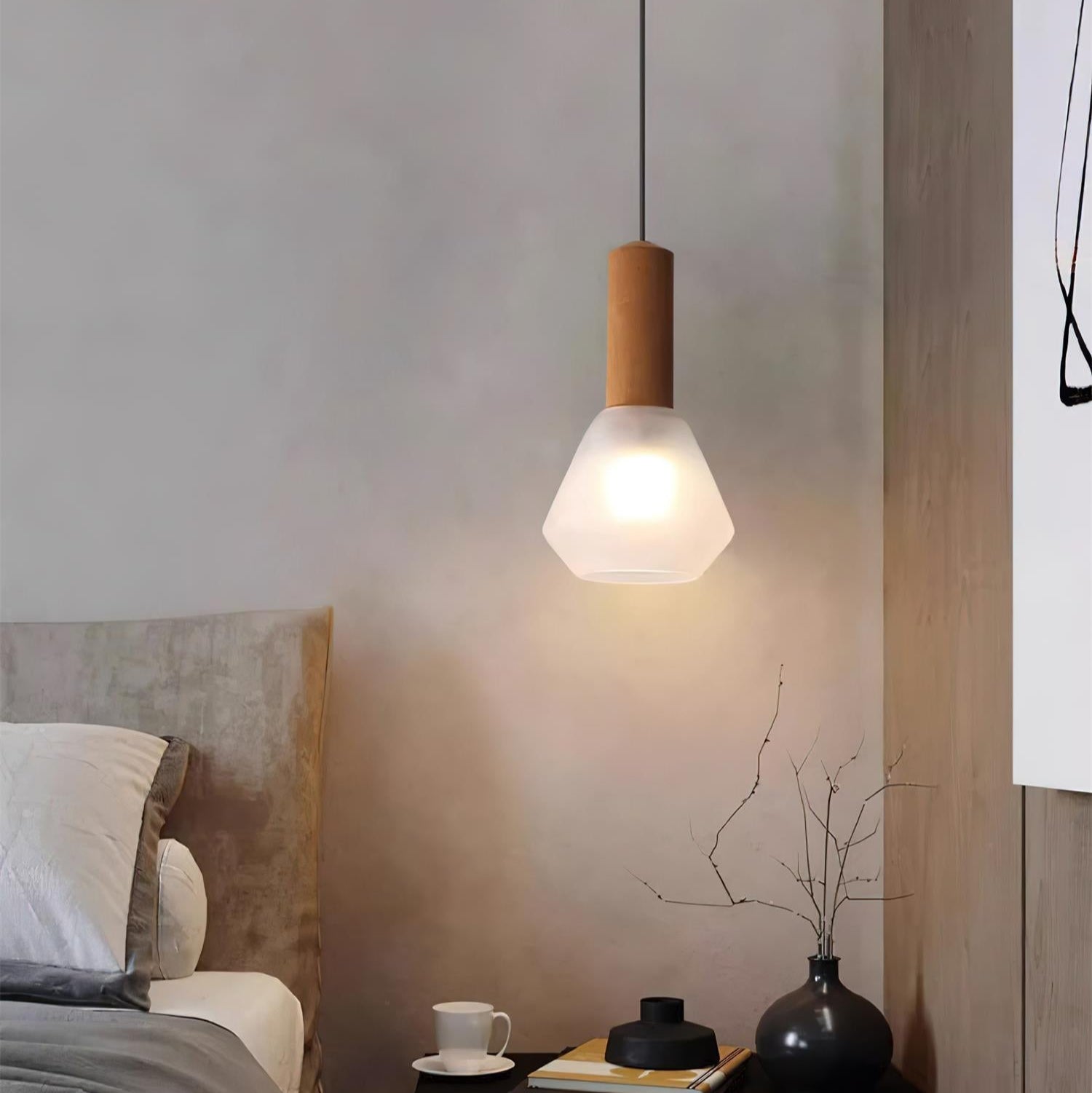 Givor Frosted Glass Pendant Light - Letslighting